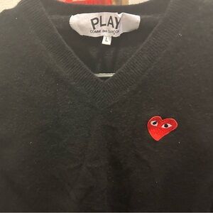Comme Des Garçons Play - Heart Logo Sweater (L)